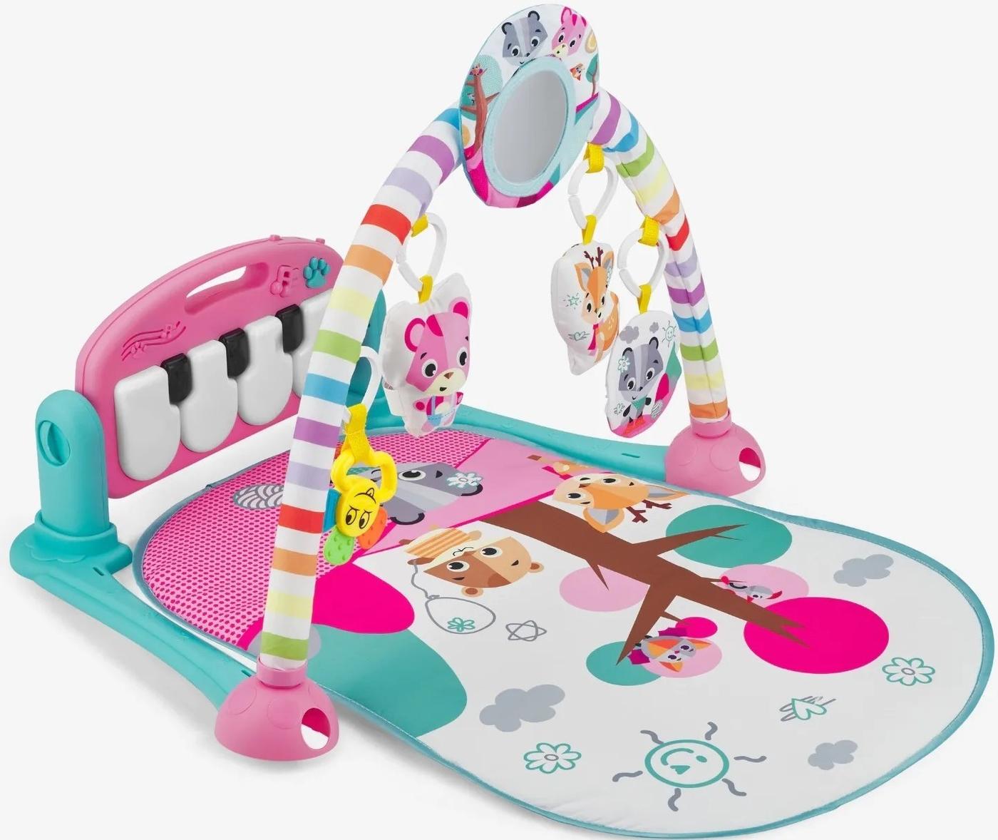 Covoras de joaca copii Kikka Boo Piano Forest Pink