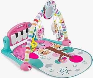 Covoras de joaca copii Kikka Boo Piano Forest Pink