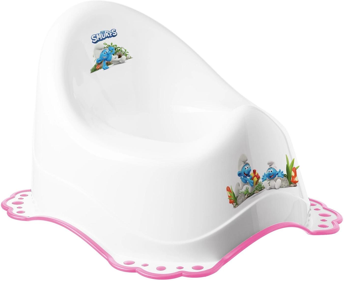 Oala copii Maltex The Smurfs White Pink
