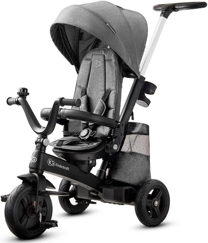 Tricicleta copii KinderKraft Easytwist KKRETWIGRY0000 Gray