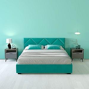 Pat la comanda My-Style my-Zoea 180x200 M17 (Turcoaz)