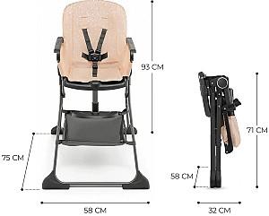 Scaun de masa simplu KinderKraft KHFOLD00PNK0000 FOLDEE PINK