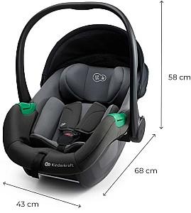 Scaun auto copii KinderKraft Mink Pro 2 i-Size Grey (KCMINPR2GRY0000)
