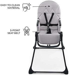Scaun de masa simplu KinderKraft Binci Grey (KHBINC00GRY0000)