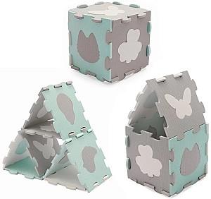 Covoras de joaca copii KinderKraft Luno Sharpes Mint (KPLUSH00MIN0000)