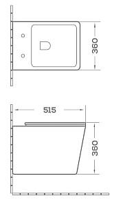 Vas WC South Villa SH-006MW