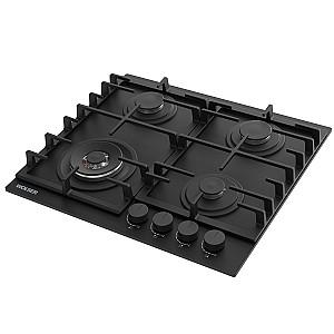 Plita pe gaz incorporabila Wolser WL-BRD 6406 Black Matt Glass
