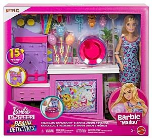 Set de jucarii BARBIE Seria „Detectivi pe plajă”, păpușa Malibu