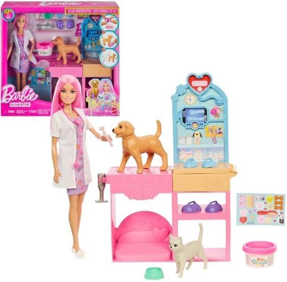 Set de jucarii BARBIE Clinica veterinară (JFX93)
