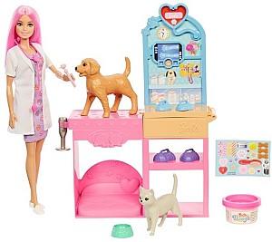 Set de jucarii BARBIE Clinica veterinară (JFX93)