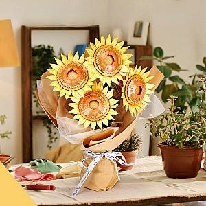 3D Puzzle CubicFun Buchet de flori – Floarea-soarelui (P866h)