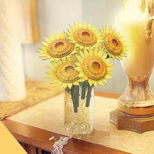 3D Puzzle CubicFun Buchet de flori – Floarea-soarelui (P866h)
