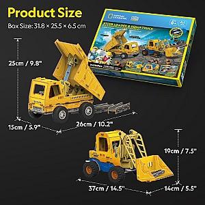 3D Puzzle CubicFun Mini Încărcător și Camion Basculant (DS1132h)