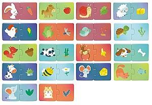Puzzle Hape Potrivește perechea – Ora gustării animalelor