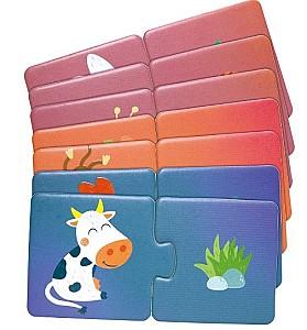 Puzzle Hape Potrivește perechea – Ora gustării animalelor