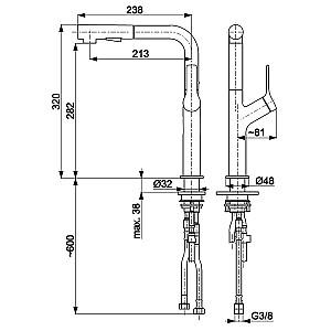 Robinet bucatarie Armatura Duaro Design negru mat