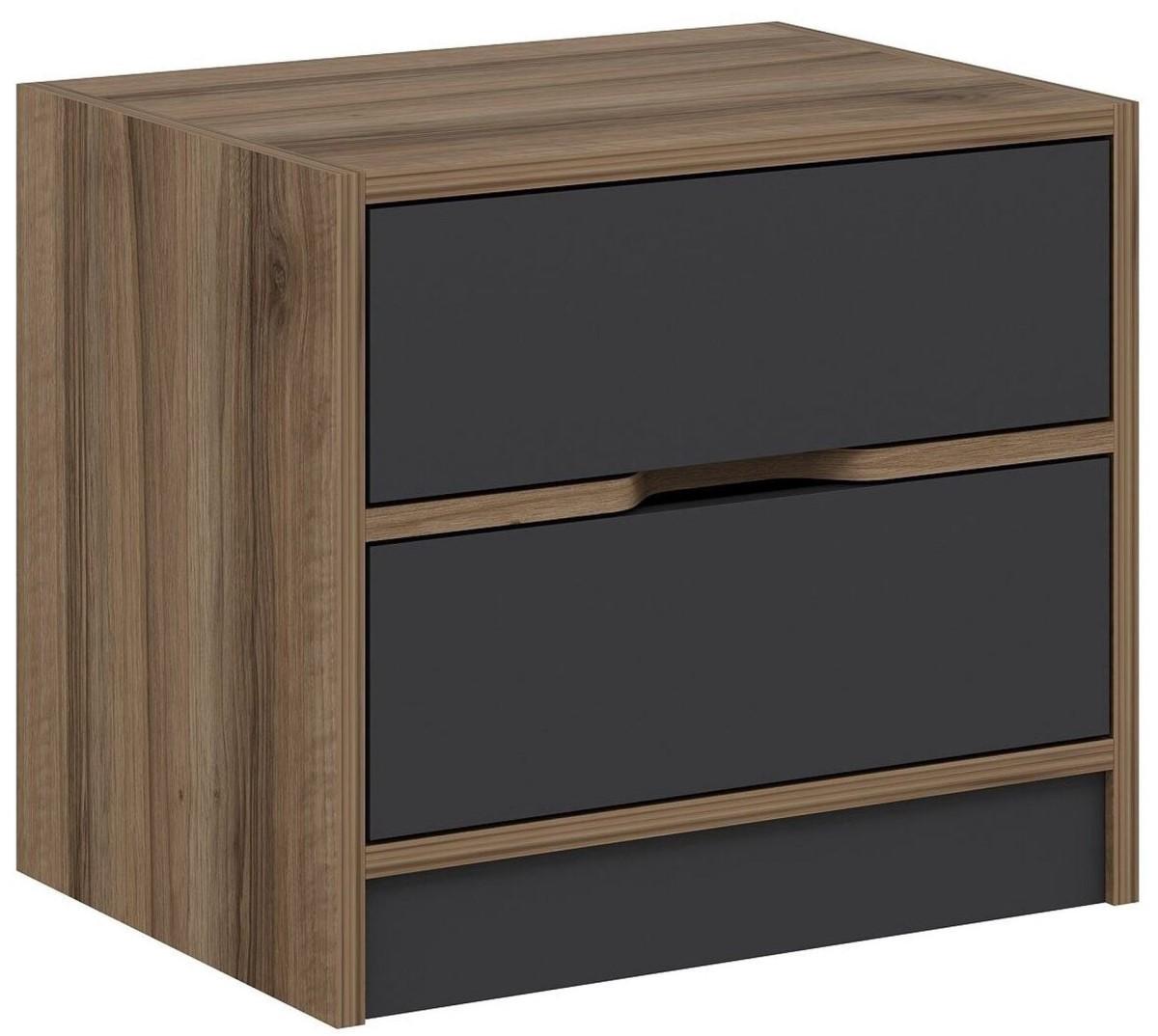 Noptiera Trendy Elina 8170 Nuc (Maro)/Antracit (Gri)
