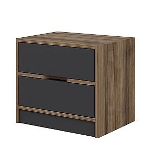 Noptiera Trendy Elina 8170 Nuc (Maro)/Antracit (Gri)