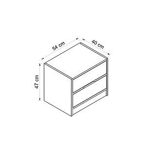 Noptiera Trendy Elina 8170 Nuc (Maro)/Antracit (Gri)