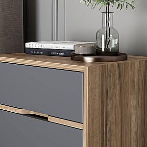 Noptiera Trendy Elina 8170 Nuc (Maro)/Antracit (Gri)