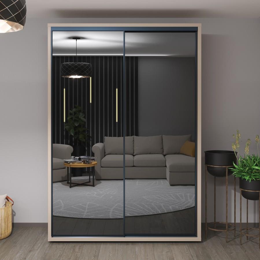 Dulap-cupe Bayro Murano 160x230x60 cm Piatra Gri