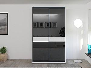 Dulap-cupe Bayro Murano 140x230x60 cm Alb