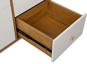 Comoda DP Marani 120x40x81H Oak / White