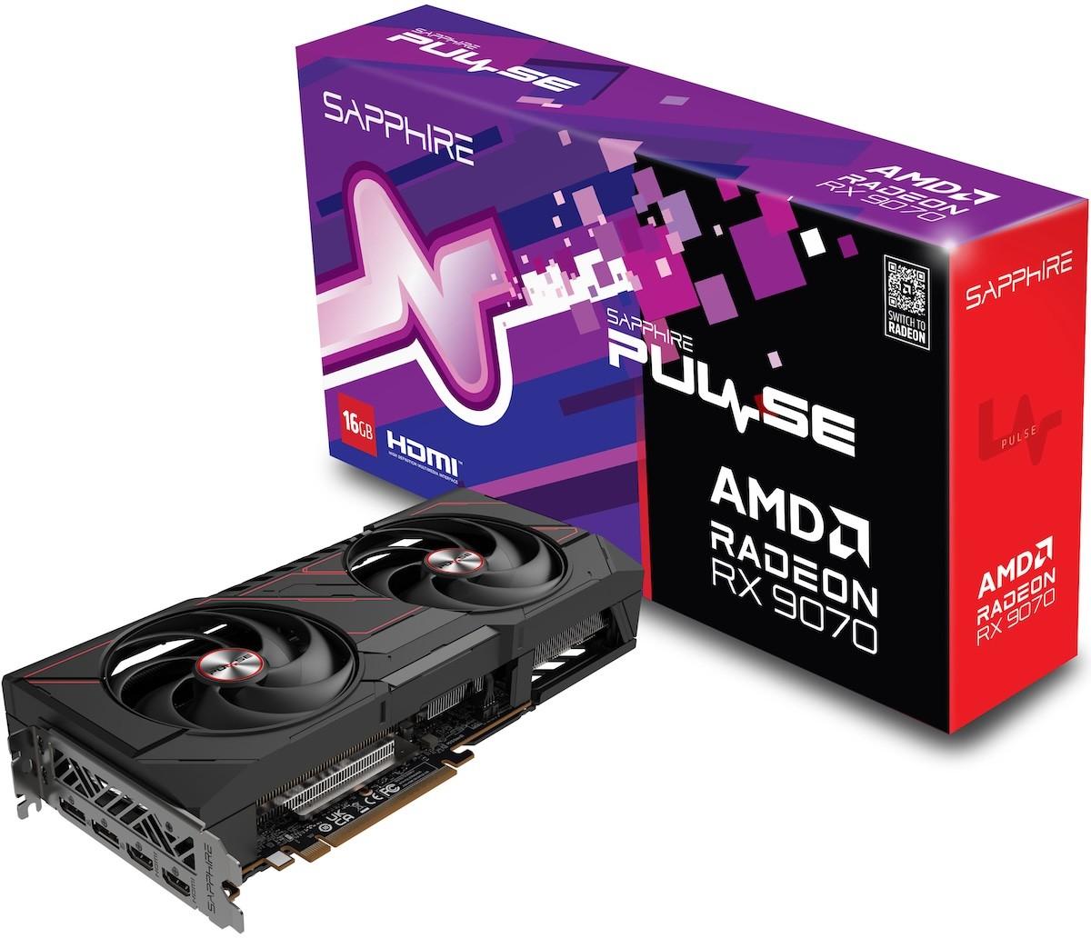 Placa video Sapphire Pulse Radeon RX 9070