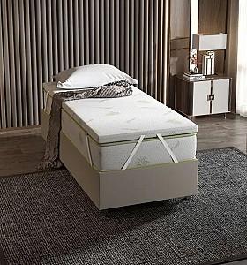 Topper saltea Trendy Aloevera 100x190 cm Alb