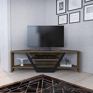 Tumba pentru televizor Trendy Sares Oud Stejar (Maro)/Negru