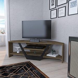 Tumba pentru televizor Trendy Sares Oud Stejar (Maro)/Negru