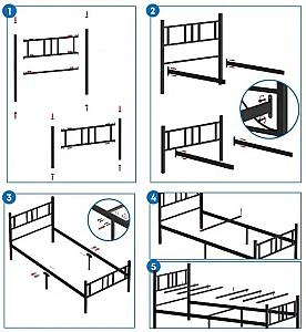 Pat Trendy Akin 100x200 cm Negru