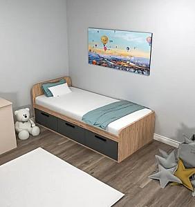 Pat Trendy Akser 90x190 cm Pin Atlantic Antracit