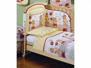 Lenjerie de pat Italbaby Gardening Bears (galben)