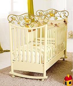 Patut copii Baby Expert Perla Crema/Auriu