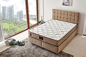 Saltea Trendy Bamboo 140x190 cm Alb / Bej / Maro