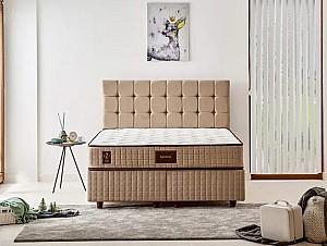Saltea Trendy Bamboo 200x200 cm Alb / Bej / Maro