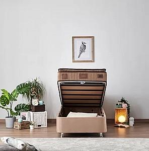 Pat Trendy Helen 100x200 cm Maro Deschis (Cu Saltea)