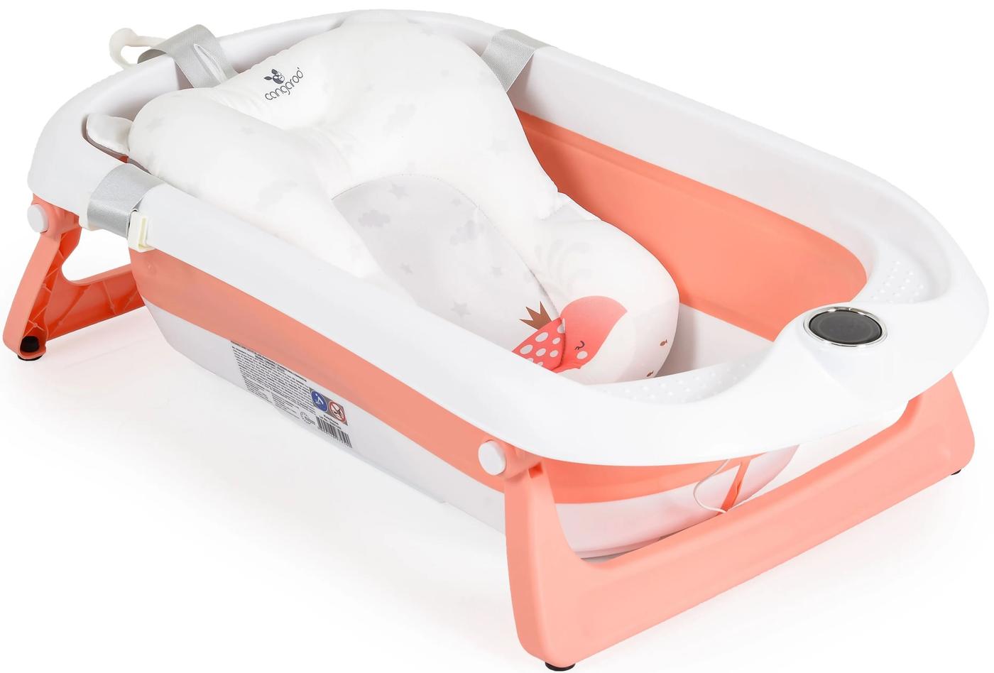 Cada pentru bebelusi Moni Balena Pink