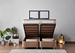 Pat Trendy Latte 150x200 cm Maro Deschis (Cu Saltea)