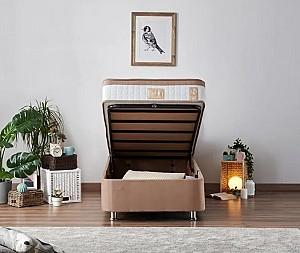 Pat Trendy Latte 80x180 cm Maro Deschis (Cu Saltea)