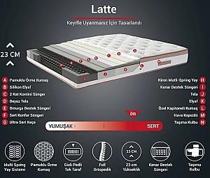 Pat Trendy Latte 150x200 cm Maro Deschis (Cu Saltea)