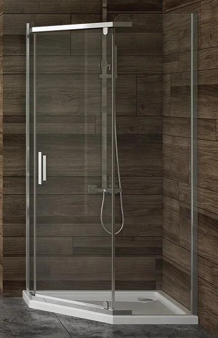 Cabina de dus New Trendy New Komfort Pentagonal 80x80x195 Hinged 8mm K-0803
