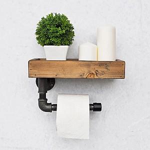 Raft pentru baie Trendy Boruraf 117 Nuc (Maro)/Negru