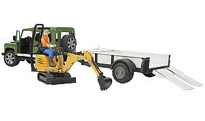 Masina jucarie Bruder Land Rover Defender Station Wagon (2593)