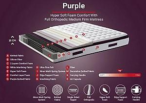 Saltea Trendy Purple 200x200 cm Alb Violet