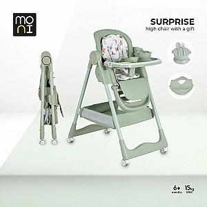 Scaun reglabil pe inaltime de masa Moni Surprise Green
