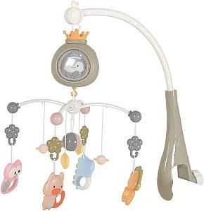 Carusel pentru patuc Moni Penguin Grey