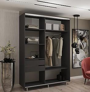 Dulap-cupe My-Style 1.2 x H2.4 m Oglinda Antracit