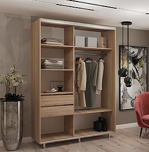 Dulap-cupe My-Style 1.2 x H2.4 m Oglinda Stejar Sonoma